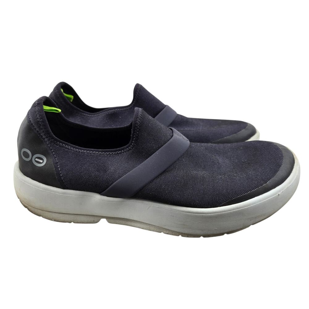 Oofos Oomg Fibre Low Shoes Womens 11 Blue Recovery Comfort Gym Athleisure Casual